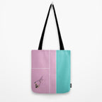 Pink Tennis Court  Tote Bag Gallery Image 2