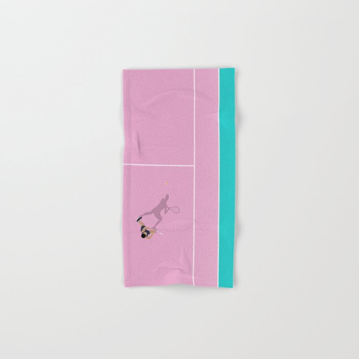 Pink Tennis Court  Bath Towel Gallery Image 1