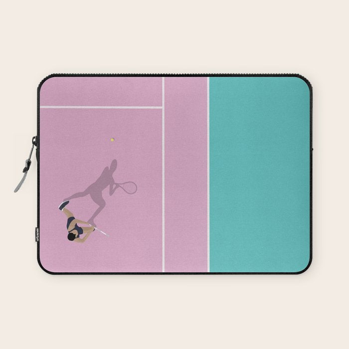 Pink Tennis Court  Laptop Sleeve Gallery Image 1