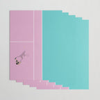 Pink Tennis Court  Wrapping Paper Gallery Image 3