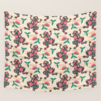 Frogs in bloom  Wall Tapestry Gallery Image 4