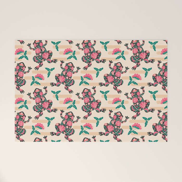 Frogs in bloom  Welcome Mat Gallery Image 1