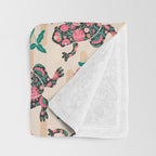 Frogs in bloom  Throw Blanket Gallery Image 3