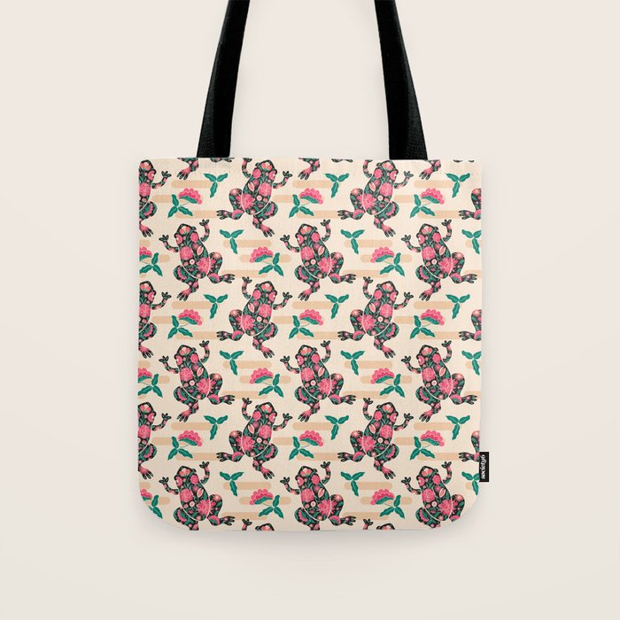 Frogs in bloom  Tote Bag Gallery Image 1