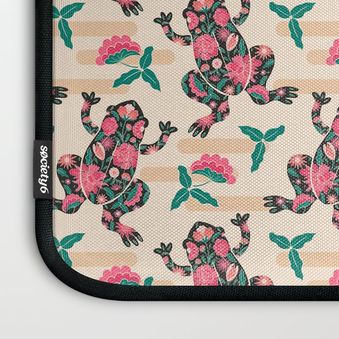 Frogs in bloom  Laptop Sleeve Gallery Image 3