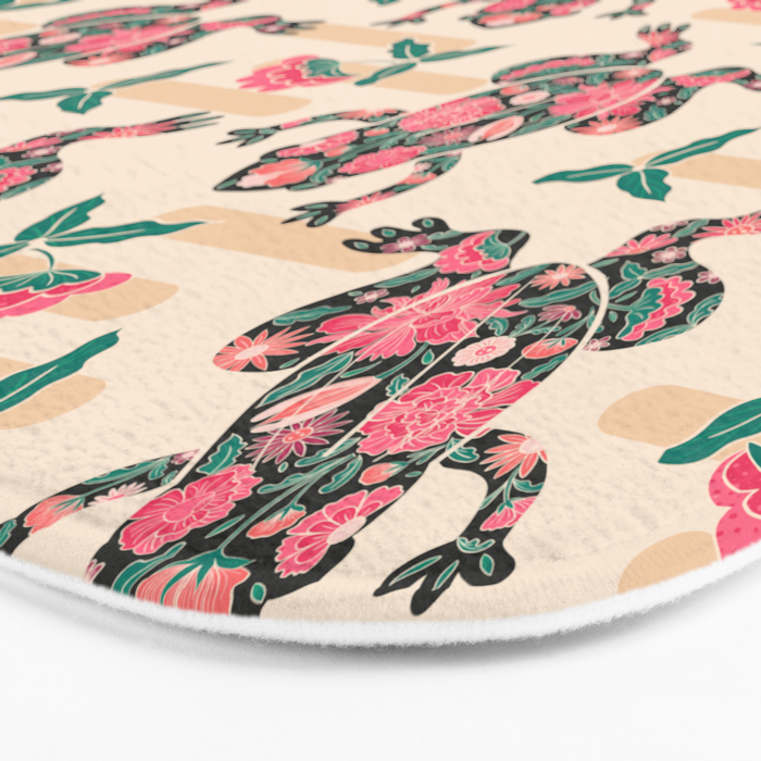 Frogs in bloom  Bath Mat Gallery Image 3
