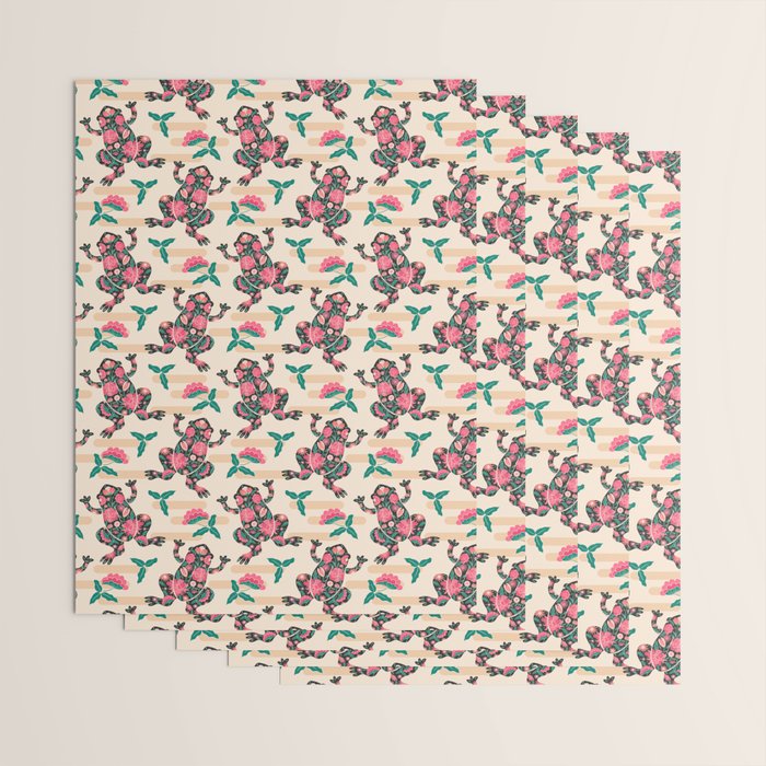 Frogs in bloom  Wrapping Paper Gallery Image 3