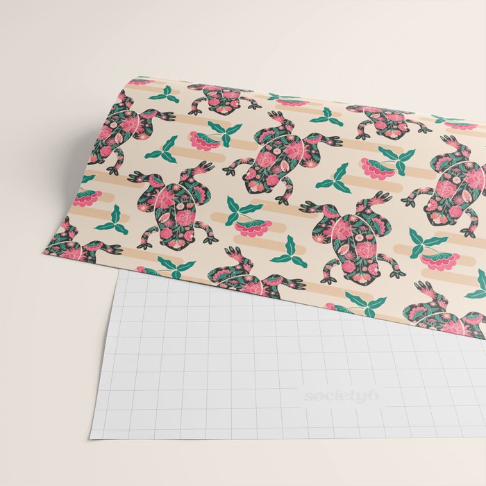 Frogs in bloom  Wrapping Paper Gallery Image 2