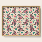 Frogs in bloom  Serving Tray Gallery Image 1