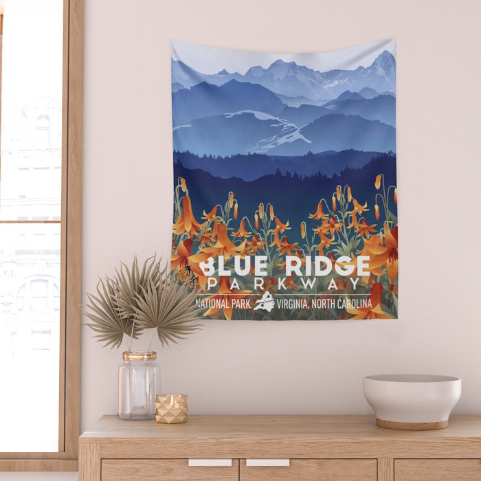 Blue Ridge Mountains Wall Tapestry Gallery Image 2