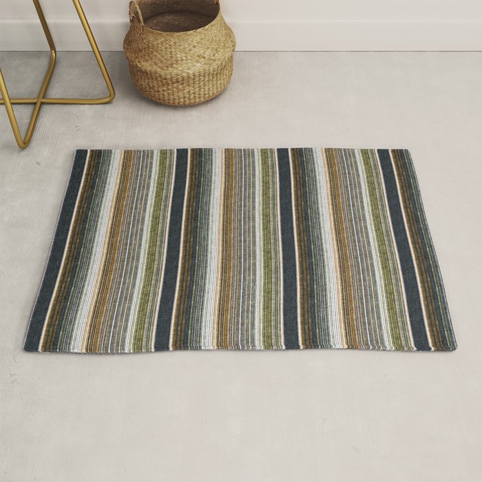 serape southwest stripe - muted natural tones Rug Gallery Image 1