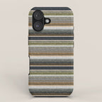serape southwest stripe - muted natural tones iPhone Case Gallery Image 1