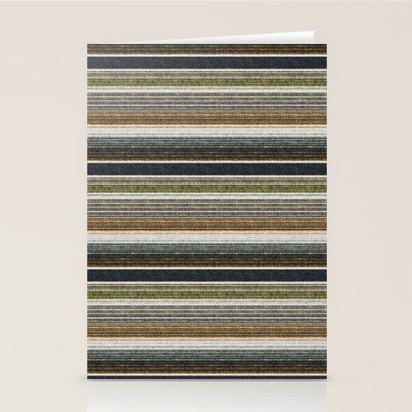 serape southwest stripe - muted natural tones Stationery Card Gallery Image 2