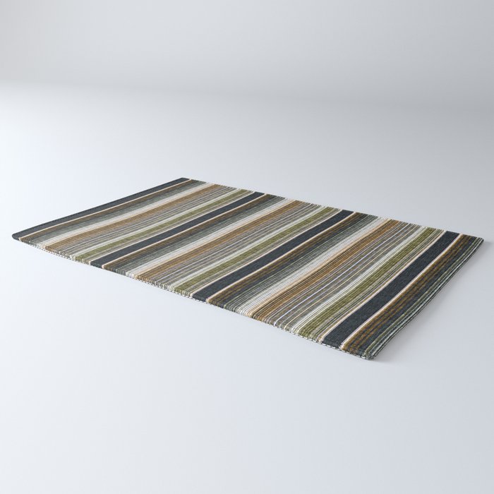 serape southwest stripe - muted natural tones Rug Gallery Image 3