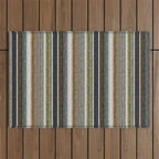 serape southwest stripe - muted natural tones Outdoor Rug Gallery Image 1