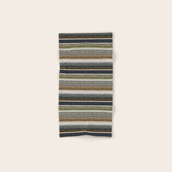 serape southwest stripe - muted natural tones Bath Towel Gallery Image 1