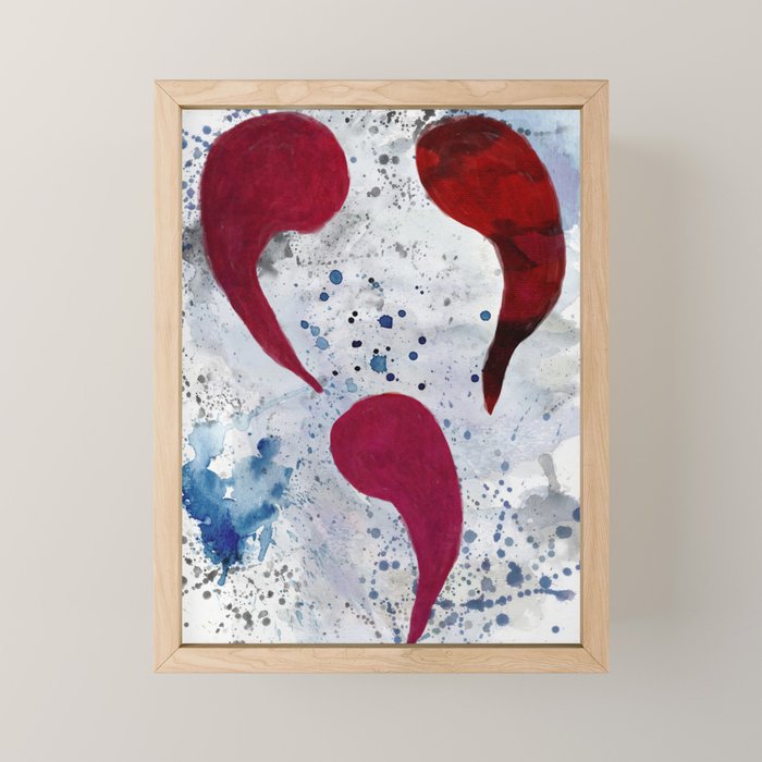 Triple Comma Club Painting Mini Art Print Gallery Image 1