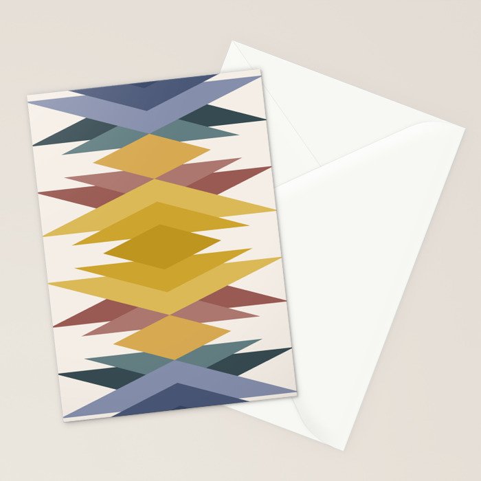 Bold Geometric Triangles III Stationery Card Gallery Image 2