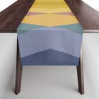 Bold Geometric Triangles III Table Runner Gallery Image 1