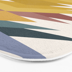 Bold Geometric Triangles III Bath Mat Gallery Image 3