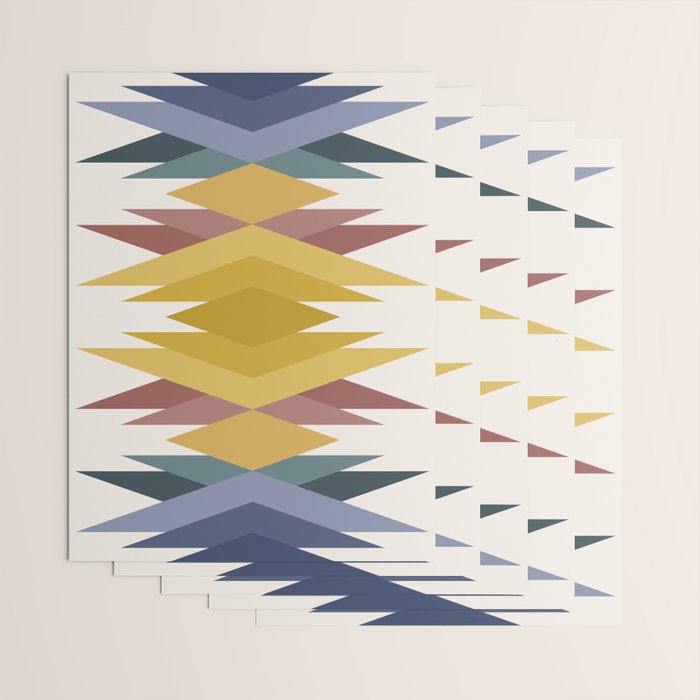 Bold Geometric Triangles III Wrapping Paper Gallery Image 3