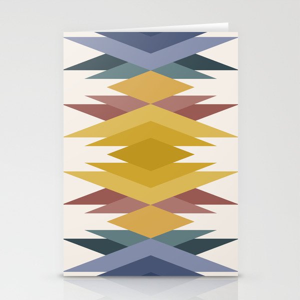 Bold Geometric Triangles III Stationery Card Gallery Image 1