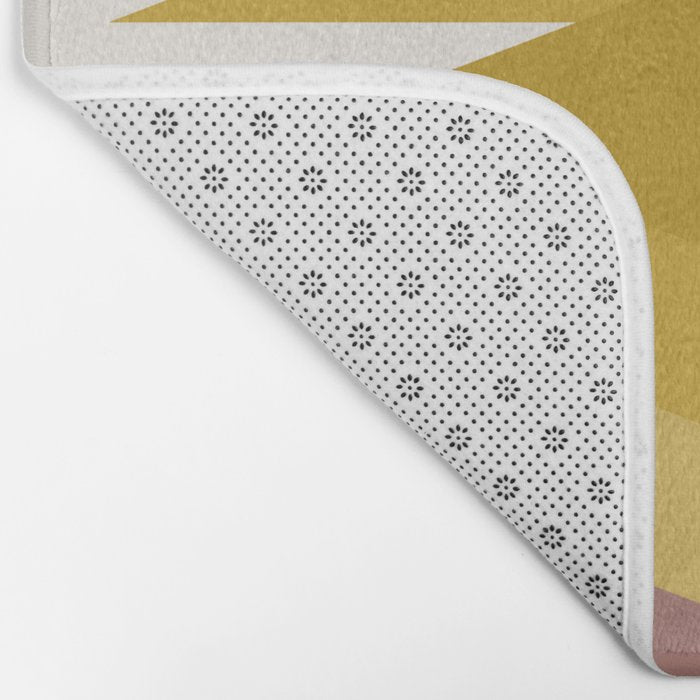 Bold Geometric Triangles III Bath Mat Gallery Image 2