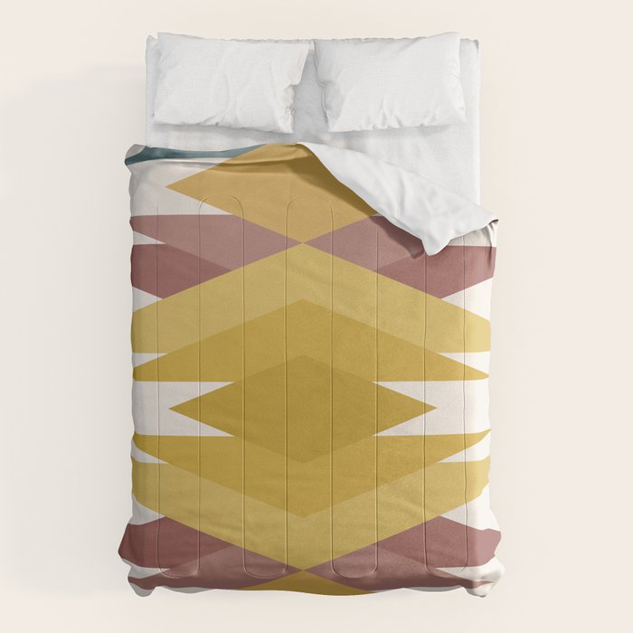 Bold Geometric Triangles III Comforter Gallery Image 1
