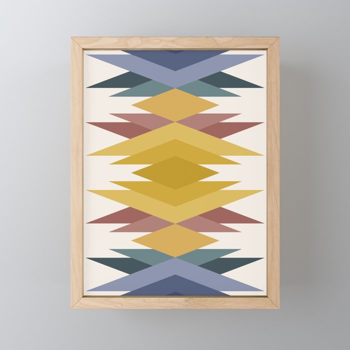 Bold Geometric Triangles III Mini Art Print Gallery Image 1
