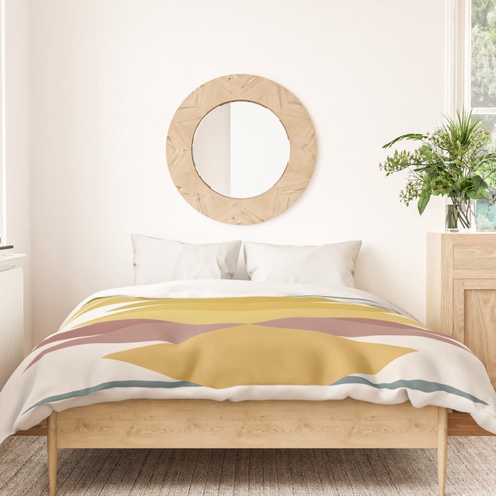 Bold Geometric Triangles III Duvet Cover Gallery Image 3