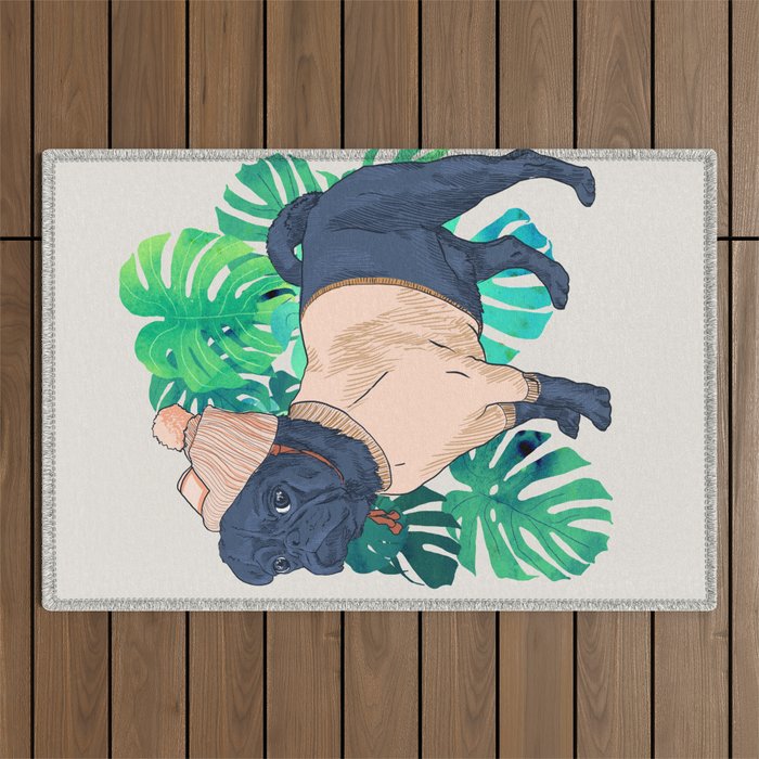 Got a Pug? Outdoor Rug Gallery Image 1