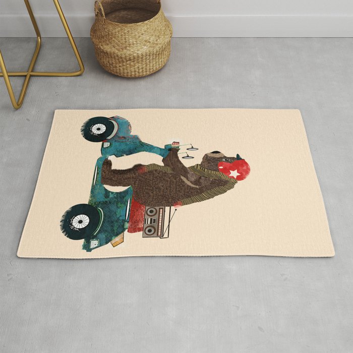 scooter bear Rug Gallery Image 1