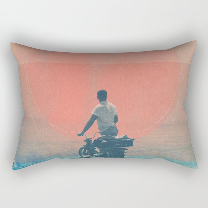 Looking right into the Eye of the Summer Rectangular Pillow Gallery Image 2