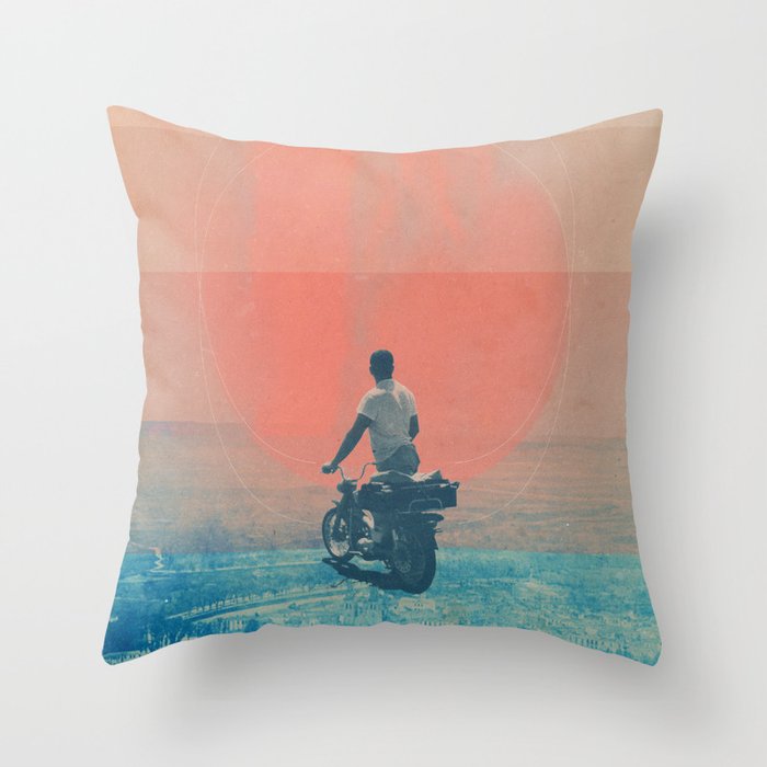Looking right into the Eye of the Summer Throw Pillow Gallery Image 1