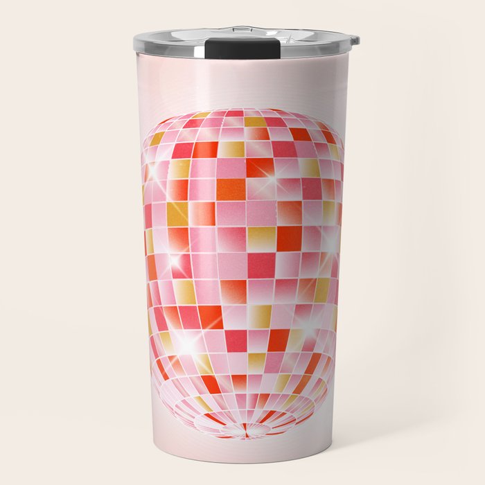 Candy Funk | Disco Ball: Peach Edition Travel Mug Gallery Image 1