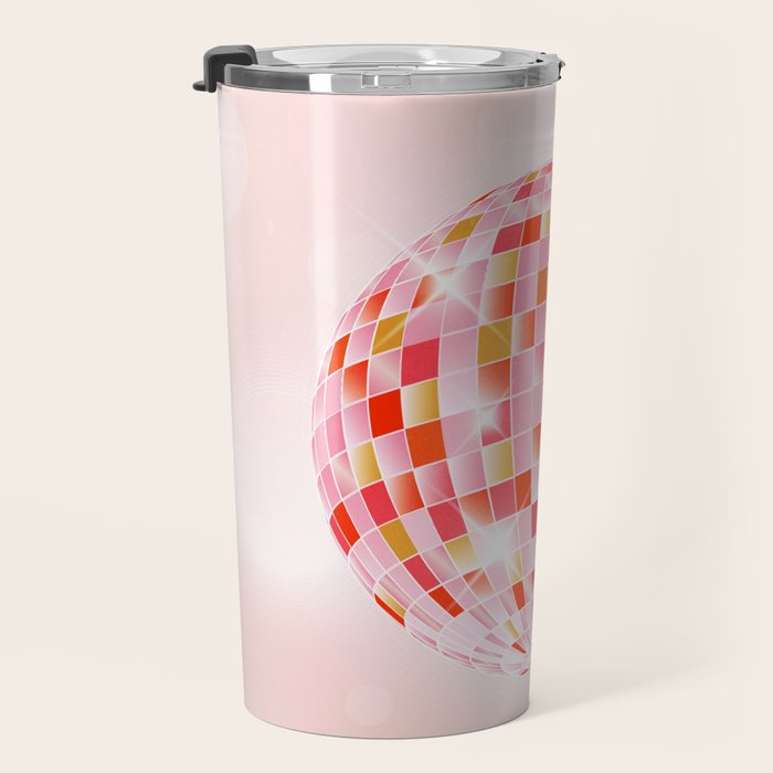 Candy Funk | Disco Ball: Peach Edition Travel Mug Gallery Image 3
