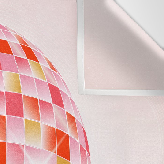Candy Funk | Disco Ball: Peach Edition Wall Tapestry Gallery Image 3