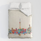 toronto canada skyline Comforter Gallery Image 6
