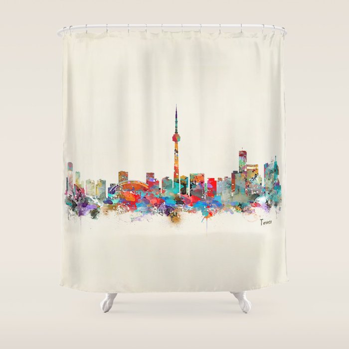 toronto canada skyline Shower Curtain Gallery Image 1