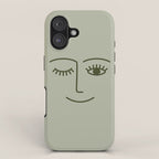 Wink (Green) iPhone Case Gallery Image 1