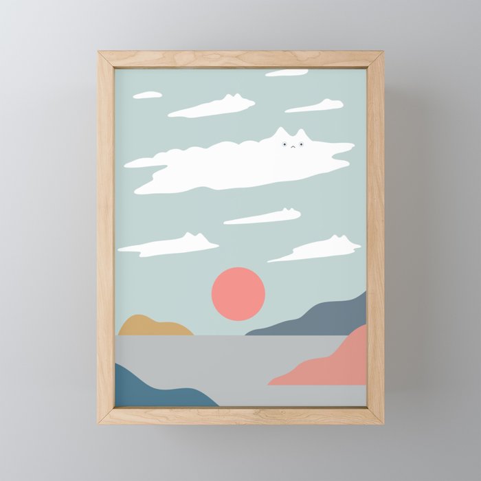 Cat Landscape 23 Mini Art Print Gallery Image 1