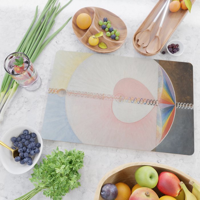 "The Dove, No. 1" by Hilma af Klint (1915) Cutting Board Gallery Image 2