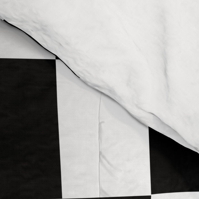 Retro black and white chackered pattern  Comforter Gallery Image 4