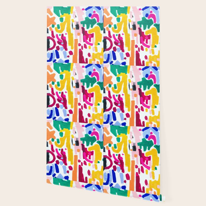 Candy In The Milky Way Galaxy Original Painting by Ejaaz Haniff Acrylic Painting Abstract Art Shapes Pattern Fun Colorful Shapes Wallpaper Gallery Image 2