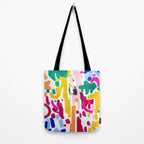 Candy In The Milky Way Galaxy Original Painting by Ejaaz Haniff Acrylic Painting Abstract Art Shapes Pattern Fun Colorful Shapes Tote Bag Gallery Image 2