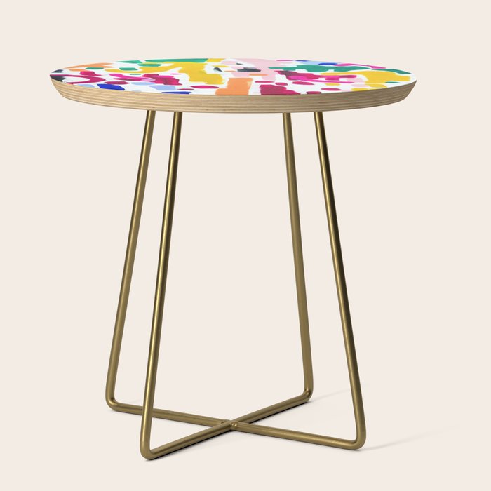 Candy In The Milky Way Galaxy Original Painting by Ejaaz Haniff Acrylic Painting Abstract Art Shapes Pattern Fun Colorful Shapes Side Table Gallery Image 1