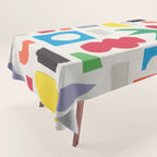 Playful Collage #3 Tablecloth Gallery Image 1