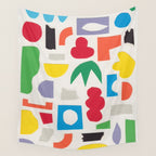 Playful Collage #3 Wall Tapestry Gallery Image 4