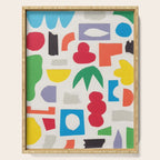 Playful Collage #3 Serving Tray Gallery Image 1