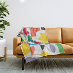 Playful Collage #3 Throw Blanket Gallery Image 1